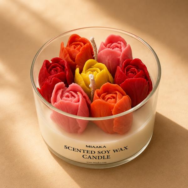 Blooming Tulips Candle