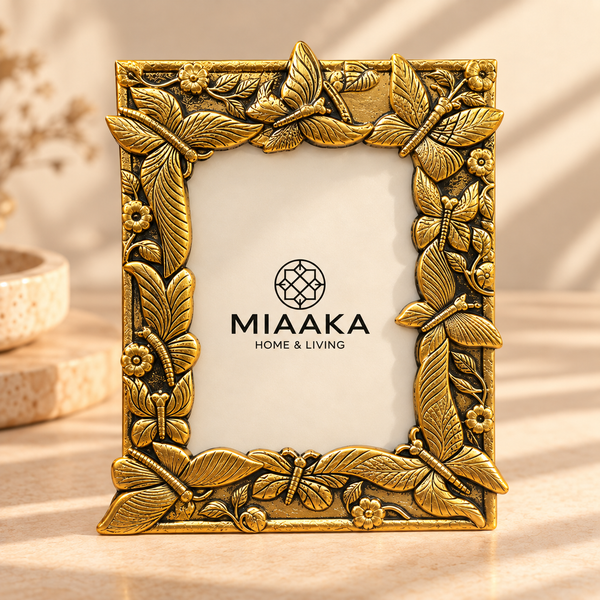 BUTTERFLY GARDEN – Antique Gold Photo Frame
