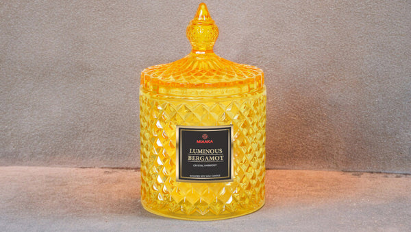 CUSTOMISED CRYSTAL HARMONY CANDLE - LUMINOUS BERGAMOT