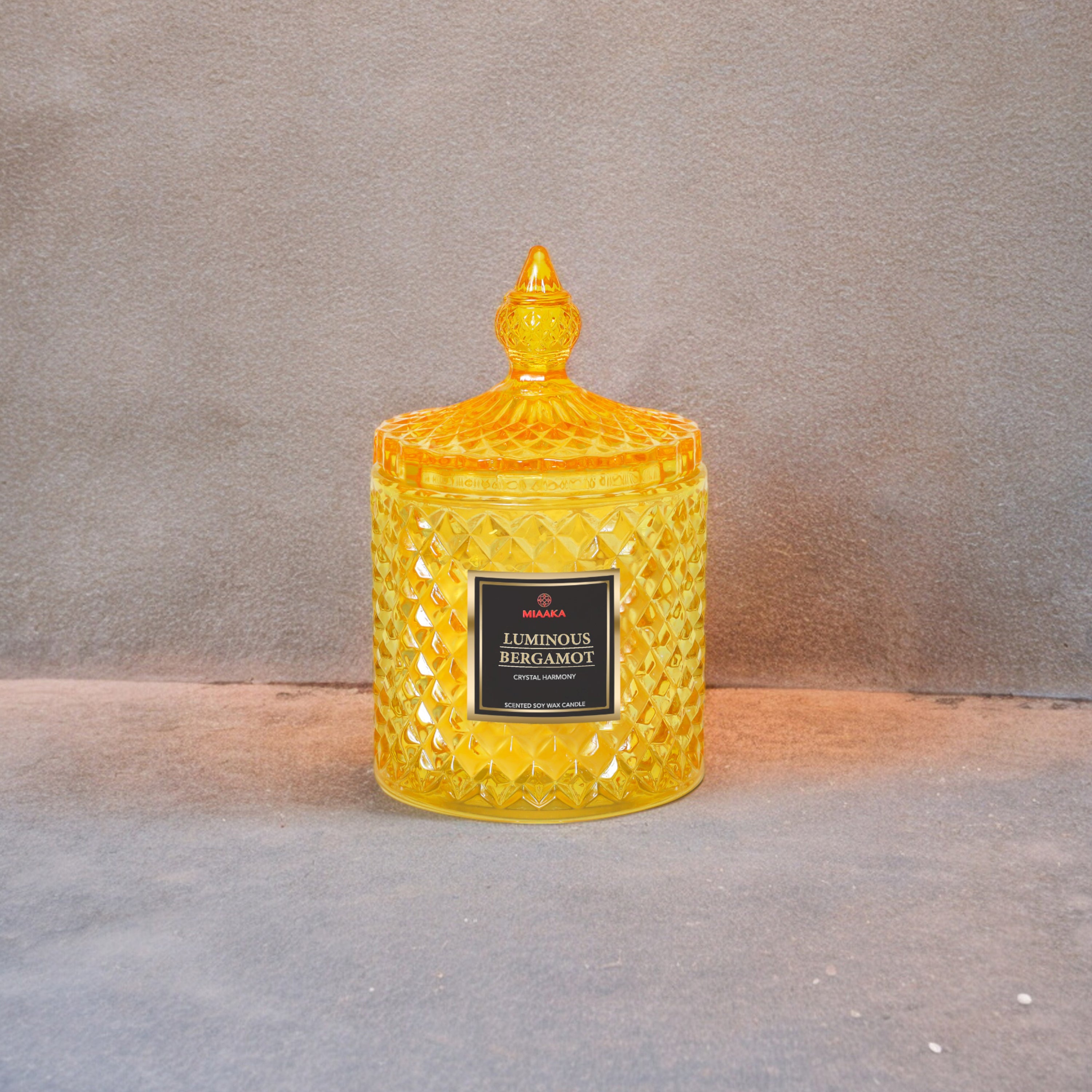 CUSTOMISED CRYSTAL HARMONY CANDLE - LUMINOUS BERGAMOT