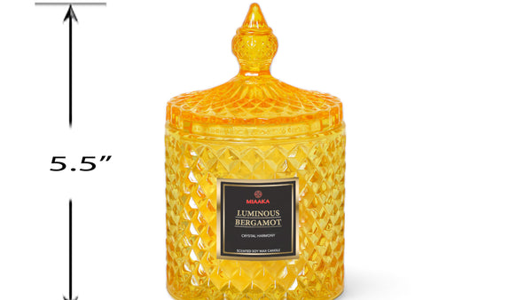 CUSTOMISED CRYSTAL HARMONY CANDLE - LUMINOUS BERGAMOT