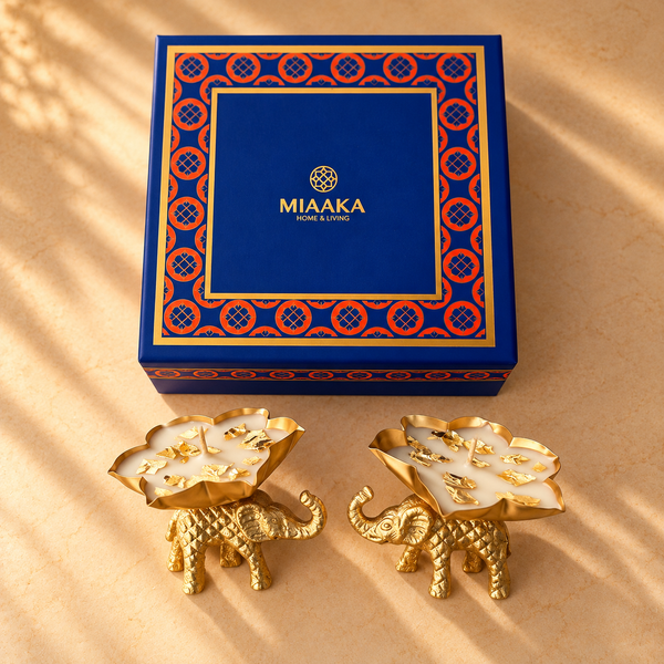 Elephant Urli Candle Set