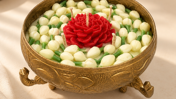 FLORAL UTSAV ELEPHANT CANDLE
