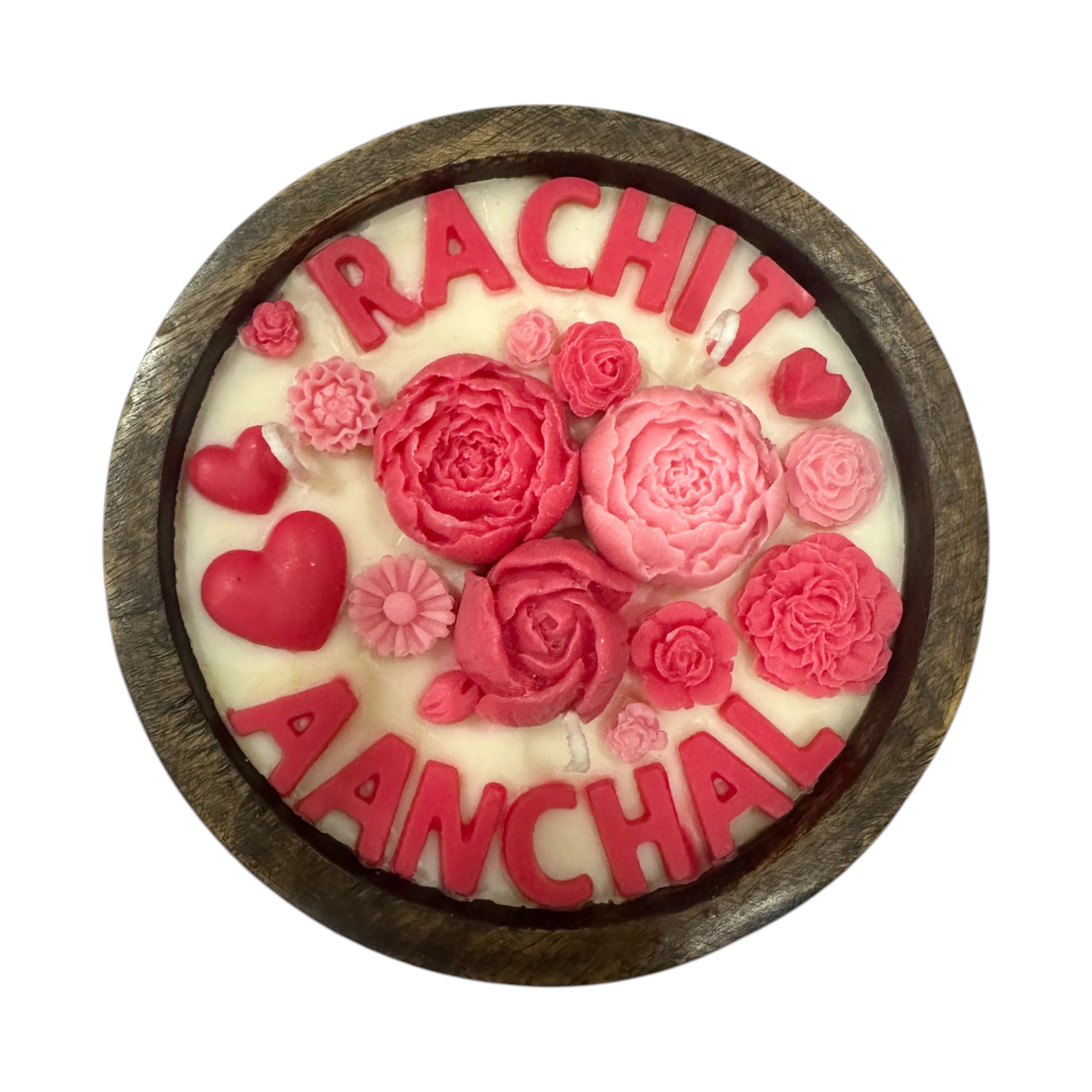 CUSTOMISED EARTHY ESSENCE CANDLE - VELVET ROSE