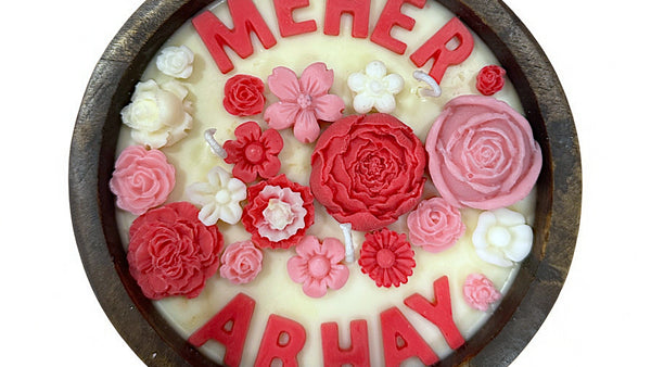 CUSTOMISED EARTHY ESSENCE CANDLE - VELVET ROSE