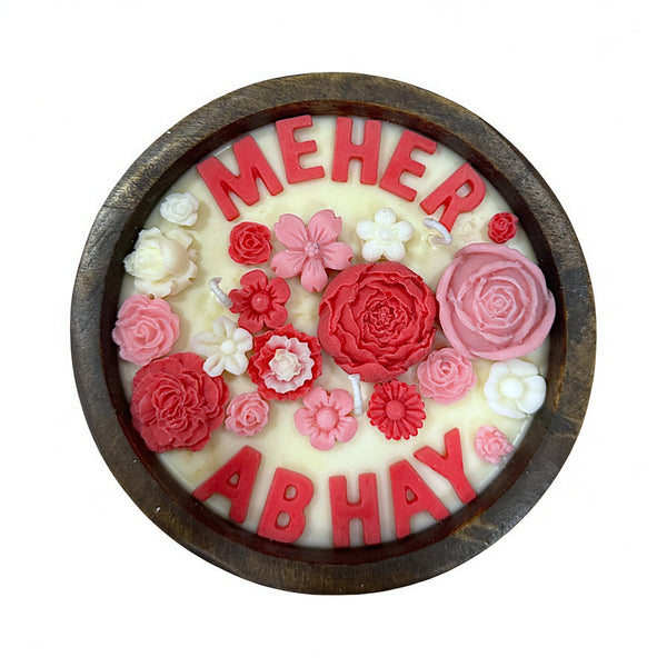 CUSTOMISED EARTHY ESSENCE CANDLE - VELVET ROSE