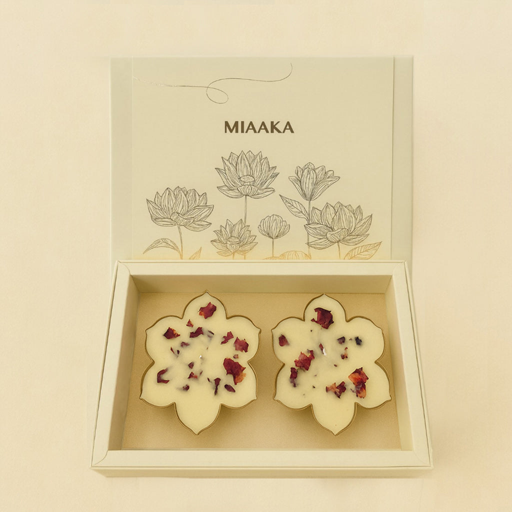 VELVET ROSE GIFT BOX - SET OF 2 ROYAL URLI CANDLE