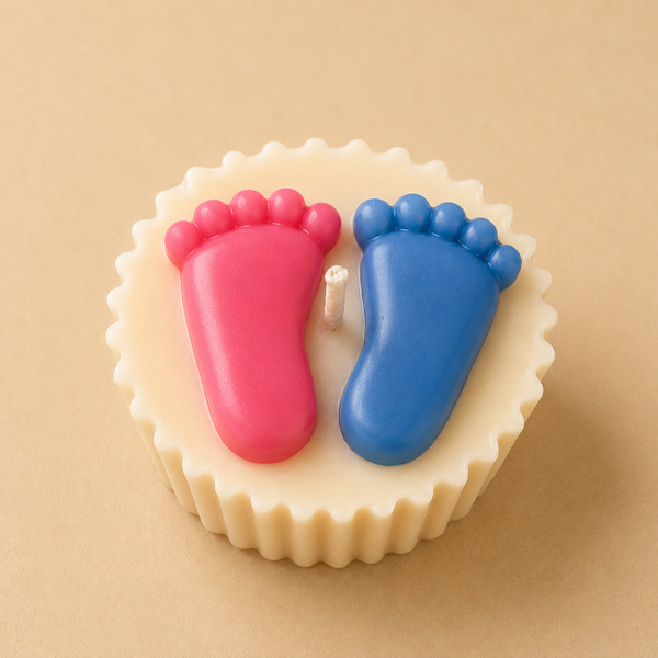 Tiny Toes - Cupcake Candle