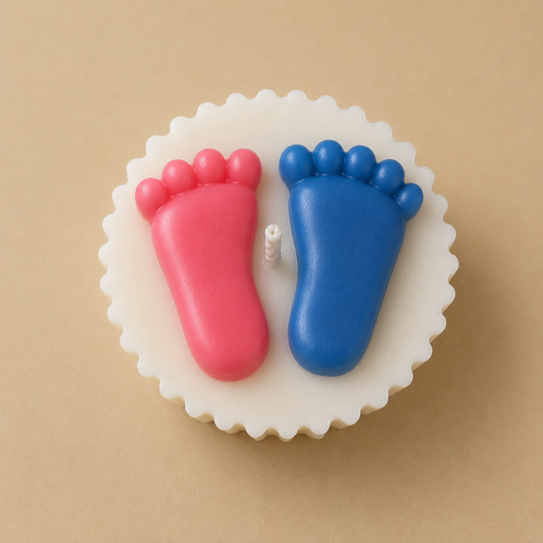 Tiny Toes - Cupcake Candle