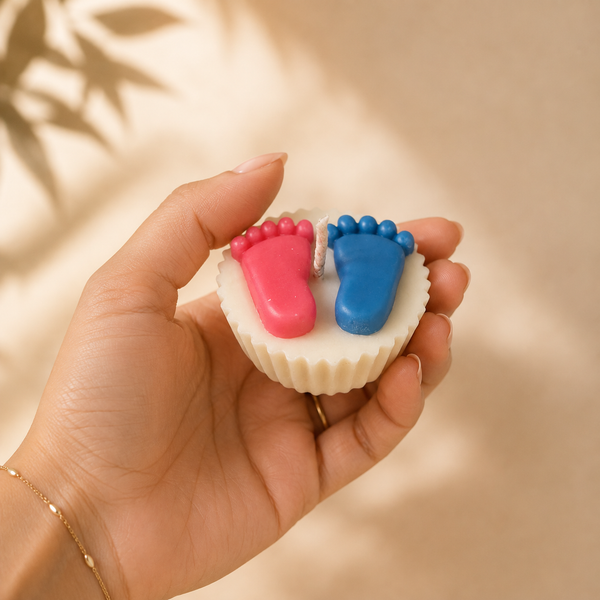 Tiny Toes - Cupcake Candle