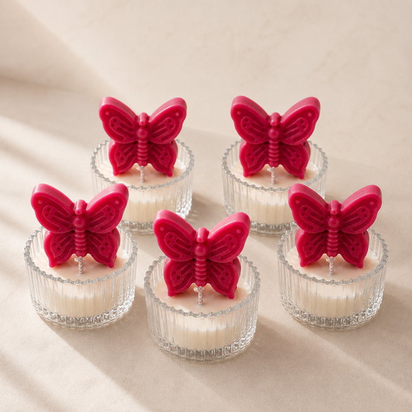 BUTTERFLY BLUSH CANDLE - PINK