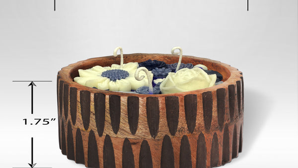 CUSTOMISED NAME VINTAGE ROOTS CANDLE - LAVENDER COLOUR