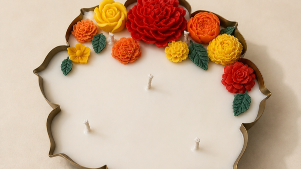 FLORAL FIESTA MAJESTIC URLI CANDLE
