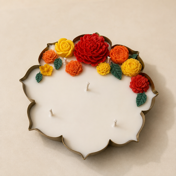 FLORAL FIESTA MAJESTIC URLI CANDLE