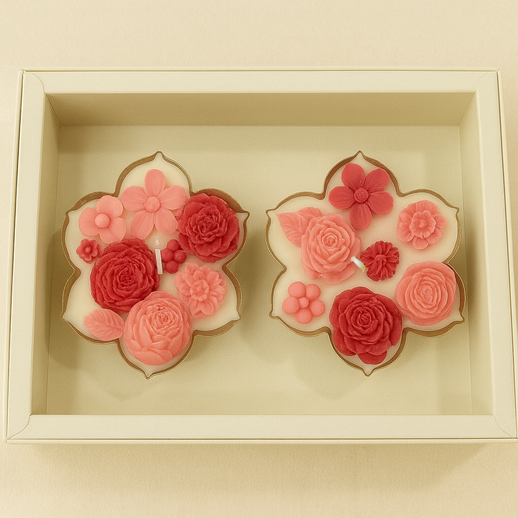 VELVET ROSE GIFT BOX - SET OF 2 ROYAL URLI CANDLE