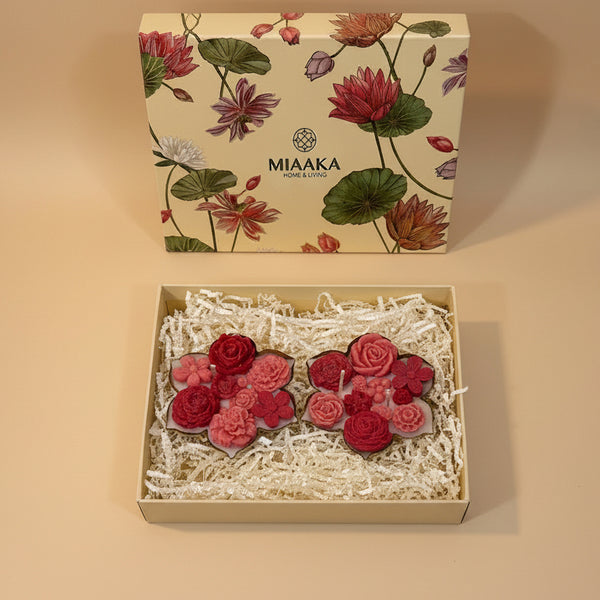 ROYAL URLI GIFT BOX - SET OF 2 RED CANDLE