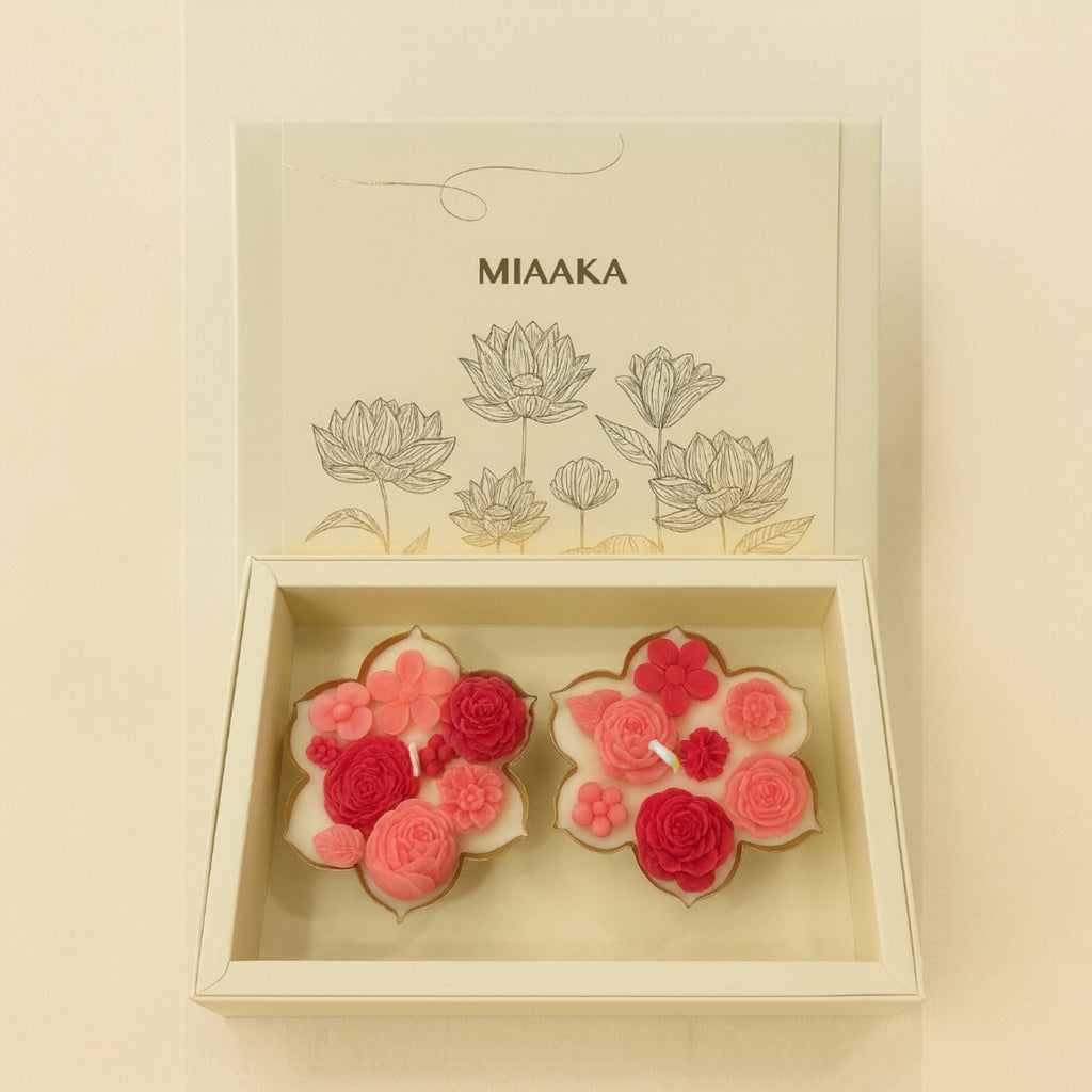 VELVET ROSE GIFT BOX - SET OF 2 ROYAL URLI CANDLE