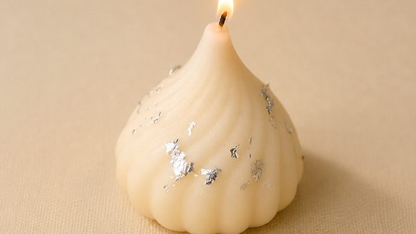 White Modak Candle - 1 piece