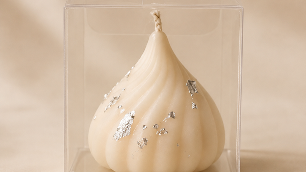 White Modak Candle - 1 piece