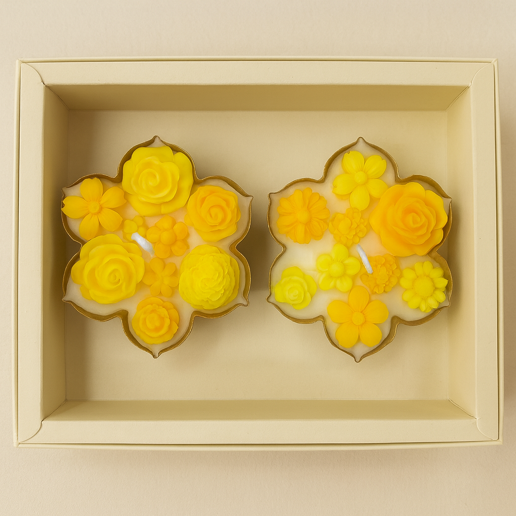 MINTY FRESH COMFORT GIFT BOX - SET OF 2 ROYAL URLI CANDLE