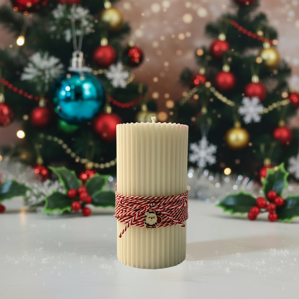 CHRISTMAS PILLAR CANDLE