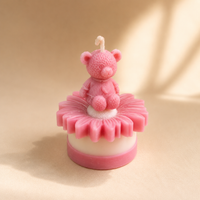 BLOOMING TEDDY BEAR CANDLE