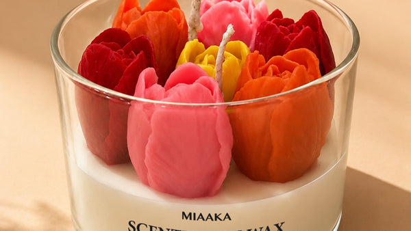 Blooming Tulips Candle