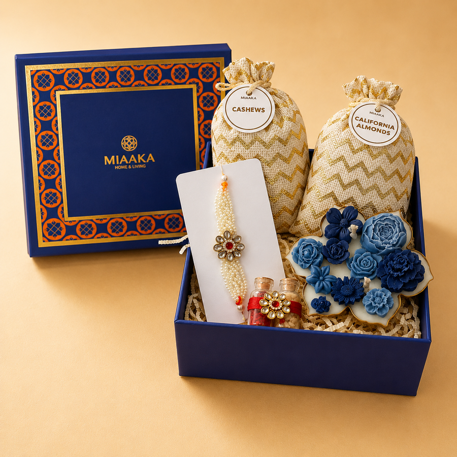 Blue Blossom Rakhi Box