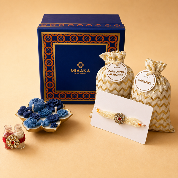 Blue Blossom Rakhi Box