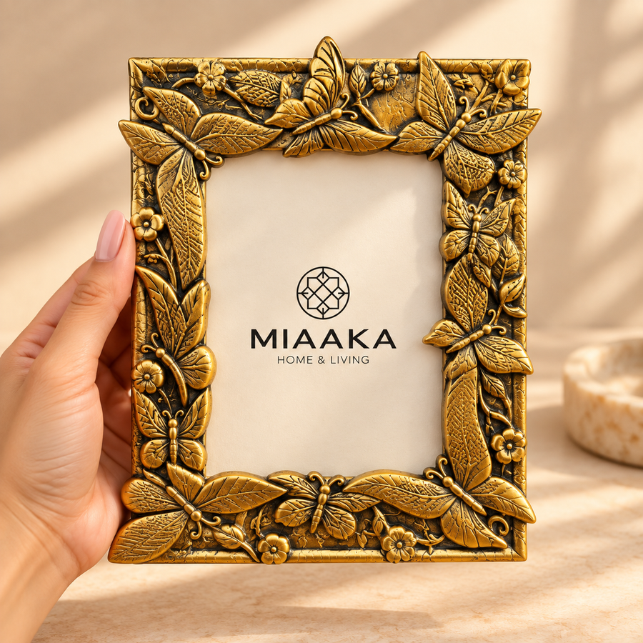 BUTTERFLY GARDEN – Antique Gold Photo Frame