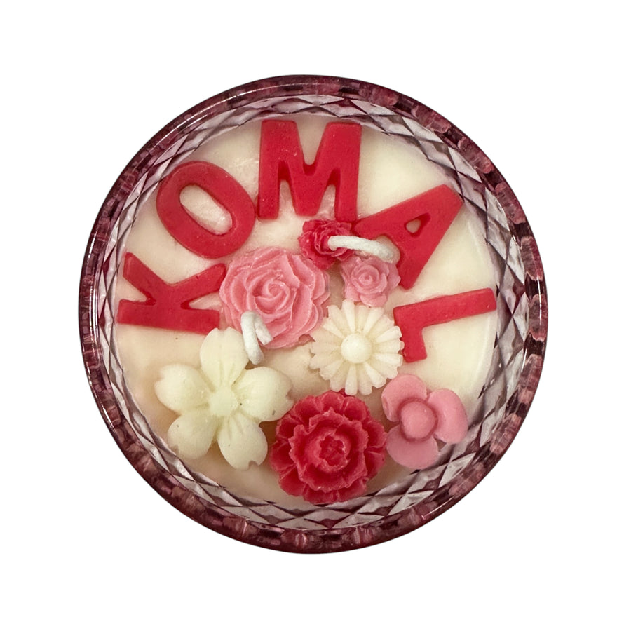CUSTOMISED CRYSTAL HARMONY CANDLE - WARM WOODSY BLEND