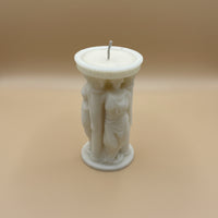 CARYATID MUSE PILLAR CANDLE