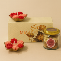 FESTIVE ROYAL URLI GIFT SET - VELVET ROSE