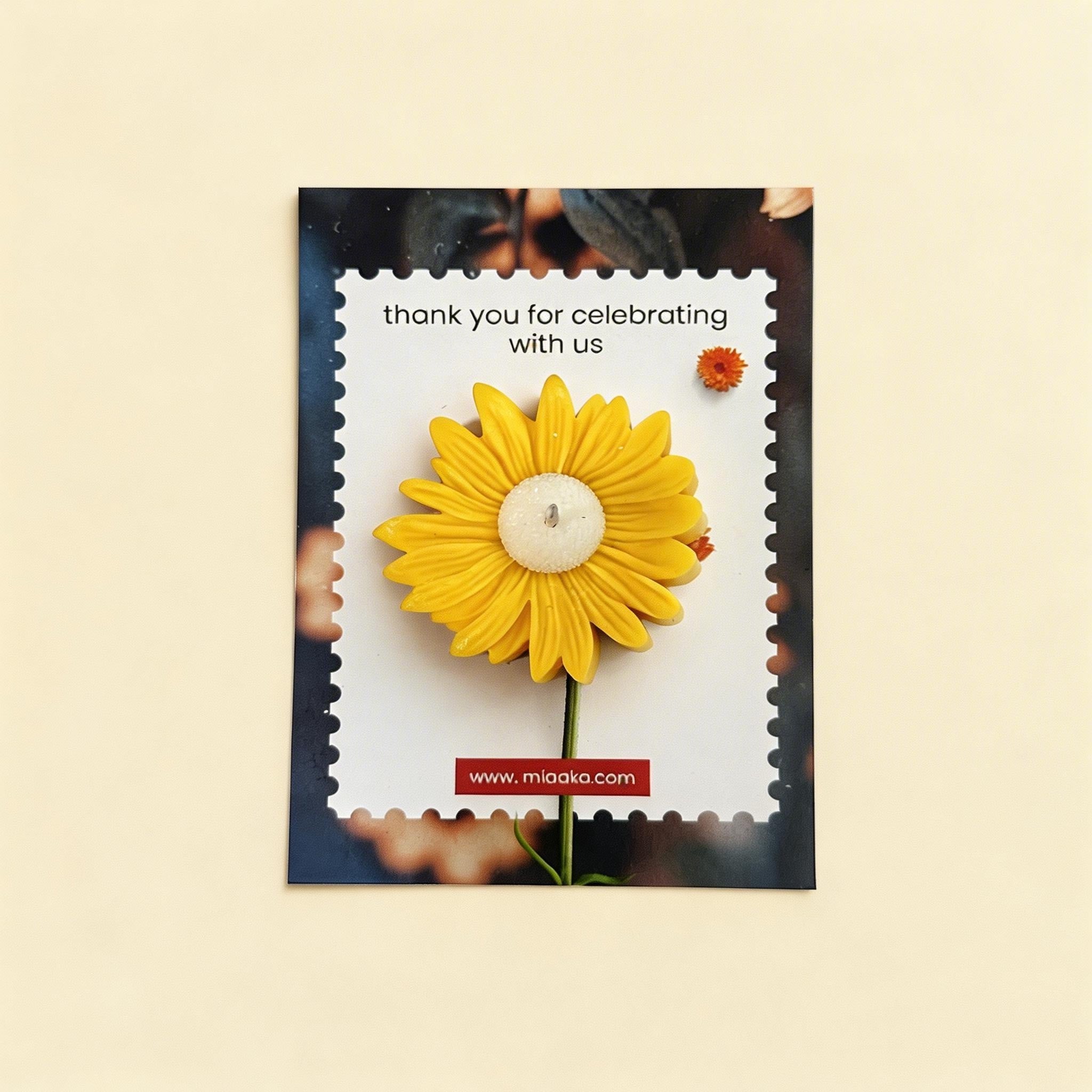 Daisy Candle Card