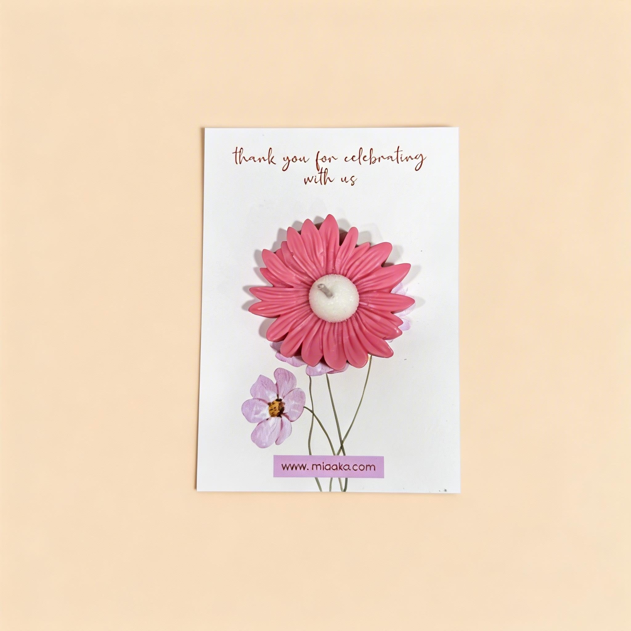 Daisy Candle Card