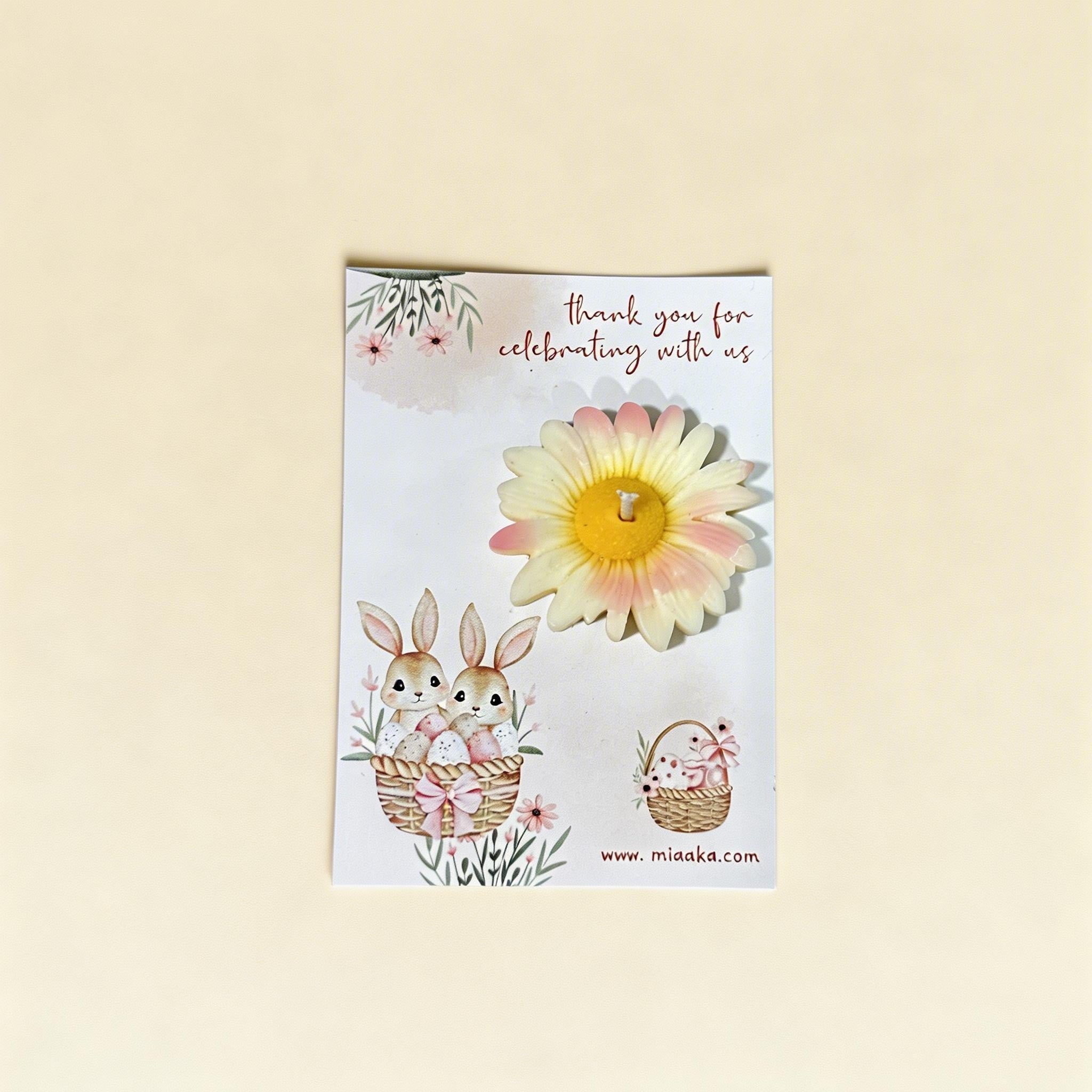 Daisy Candle Card