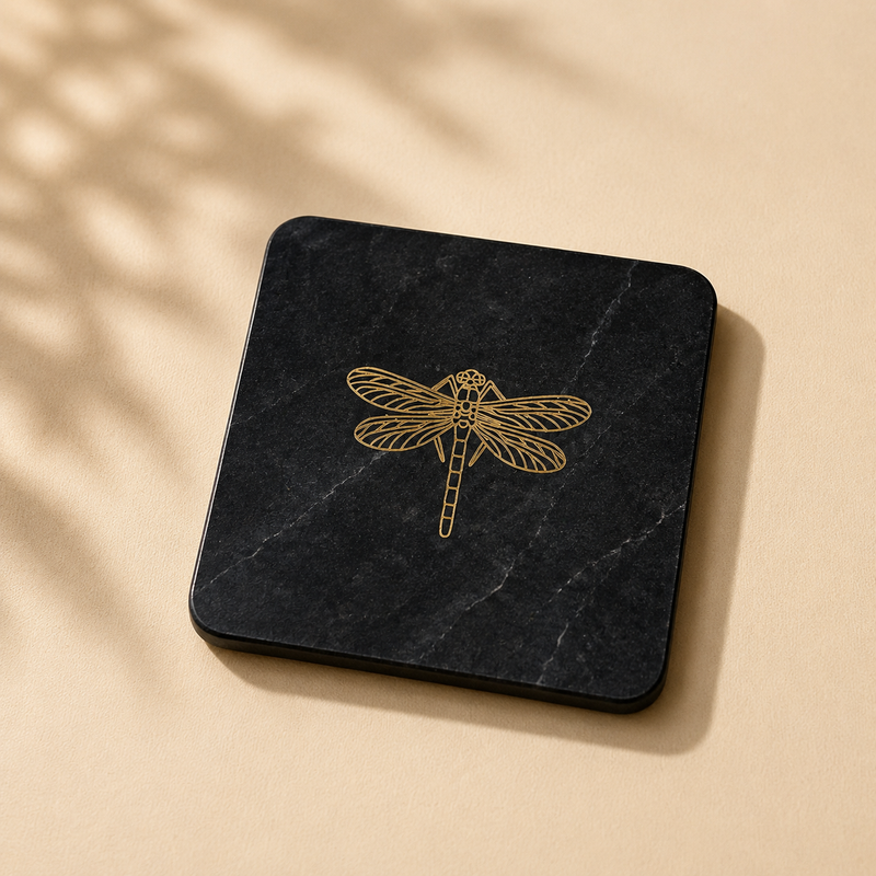 Dragonfly Coasters - Marble