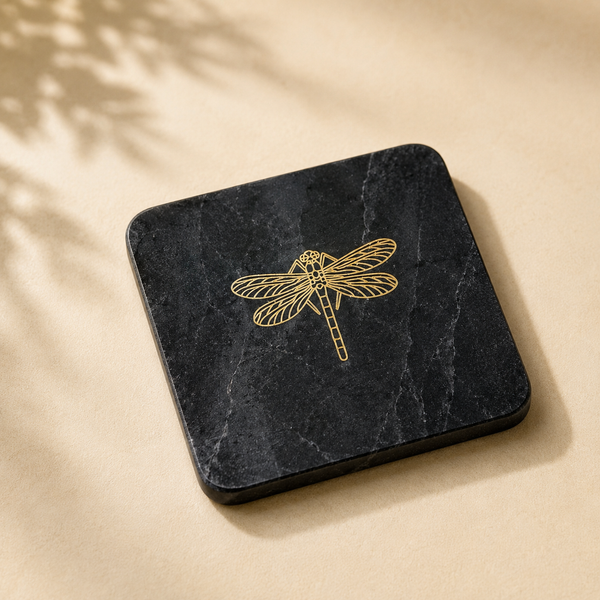 Dragonfly Coasters - Marble