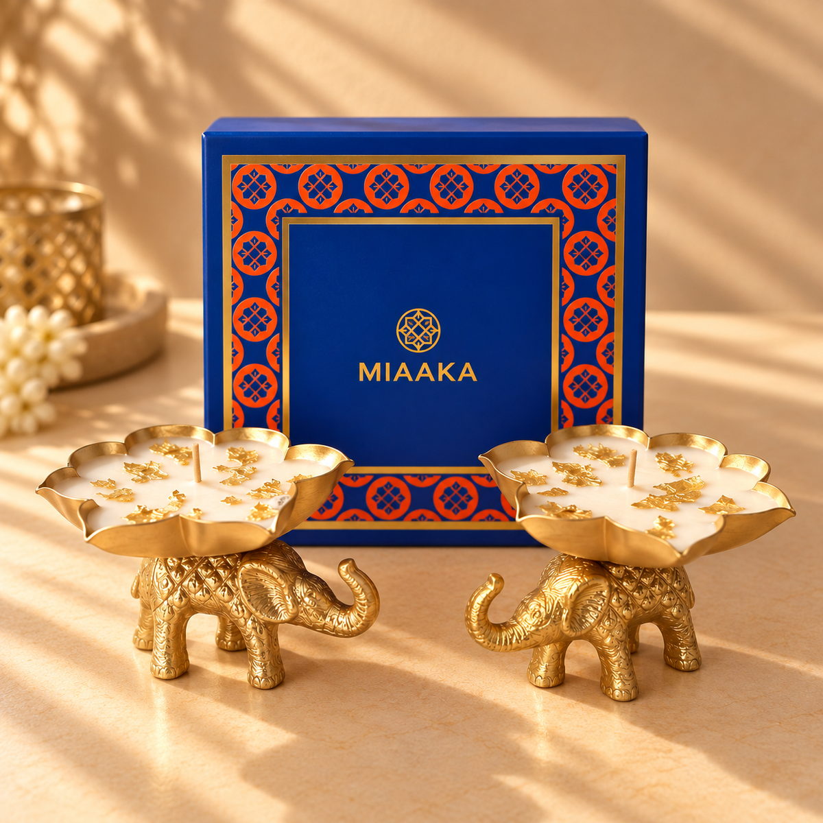 Elephant Urli Candle Set