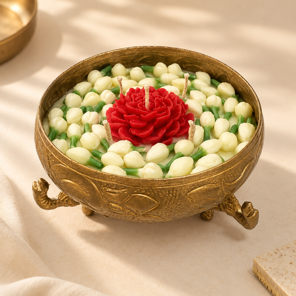 FLORAL UTSAV ELEPHANT CANDLE