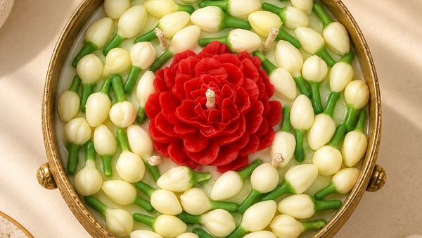 FLORAL UTSAV ELEPHANT CANDLE