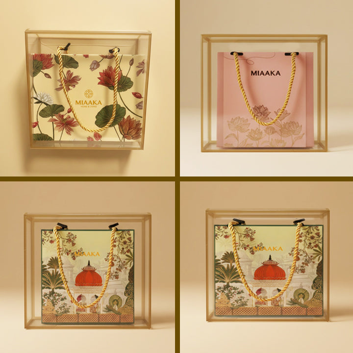 ROYAL URLI GIFT BOX - SET OF 2 BLUE CANDLE