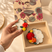 GULBAHAR – FLORAL URLI CANDLE SET