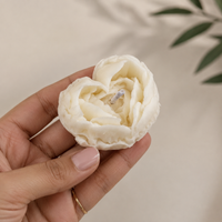 HEART ROSE FLOWER CANDLE