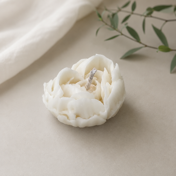 HEART ROSE FLOWER CANDLE