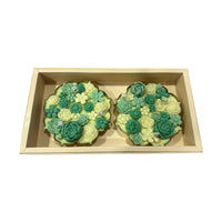 TIMELESS URLI GIFT BOX - SET OF 2 GREEN CANDLE