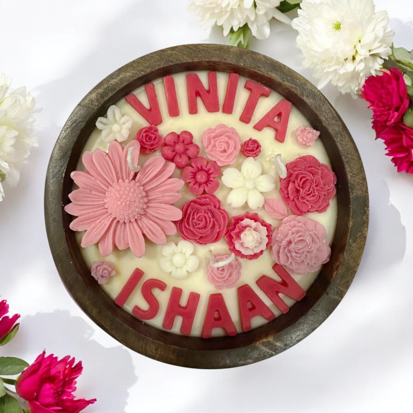 CUSTOMISED EARTHY ESSENCE CANDLE - VELVET ROSE