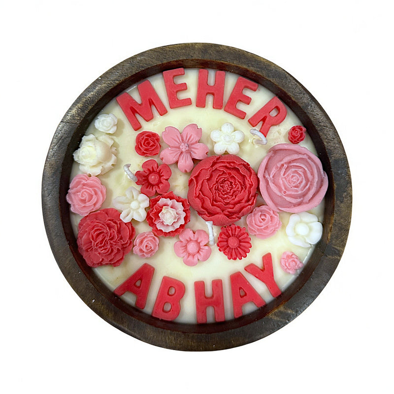 CUSTOMISED EARTHY ESSENCE CANDLE - VELVET ROSE