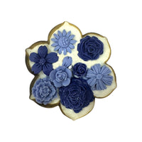 URLI GIFT BOX - SET OF 3 BLUE CANDLE