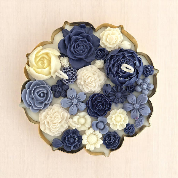 TIMELESS URLI GIFT BOX - SET OF 2 BLUE CANDLE
